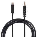 สายชาร์จพาวเวอร์แล็ปท็อป USB-C / Type-C เป็น 5.5 x 2.1 มม. ความยาวสายประมาณ 1.5 เมตร Type-C เป็น 5.5 x 2.1 มม.