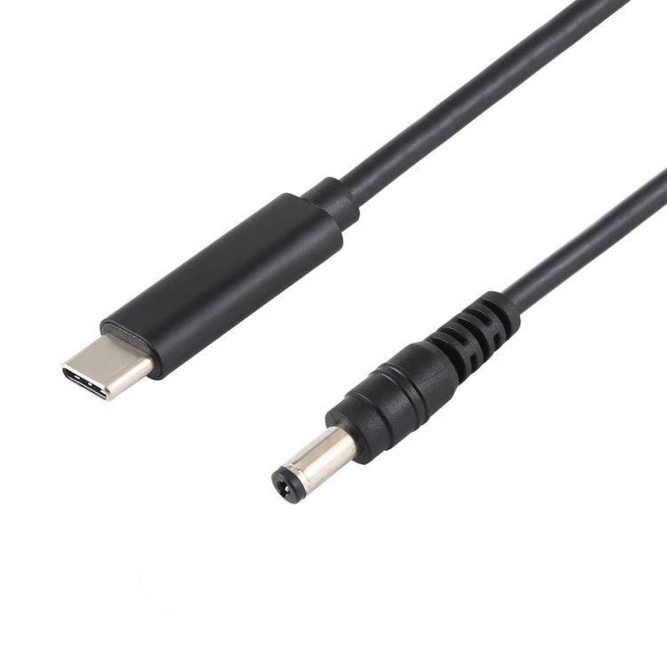 สายชาร์จพาวเวอร์แล็ปท็อป USB-C / Type-C เป็น 5.5 x 2.1 มม. ความยาวสายประมาณ 1.5 เมตร Type-C เป็น 5.5 x 2.1 มม.