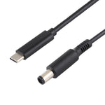 สายชาร์จพาวเวอร์แล็ปท็อป Dell USB-C / Type-C เป็น 7.4 x 5.0 มม. ความยาวสายประมาณ 1.5 เมตร Type-C เป็น 7.4 x 5.0 มม. สำหรับแล็ปท็อป Dell