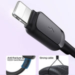 JOYROOM S-AL012A14 สายชาร์จและซิงค์ข้อมูล USB 2.4A แบบ 8 Pin สีสันหลากหลาย ความยาว: 1.2m USB เป็น 8 Pin