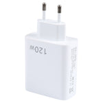 ที่ชาร์จพอร์ตคู่ PD Type-C 120W + USB 3 ช่อง, ปลั๊ก EU, ปลั๊ก EU