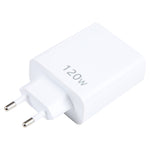 ที่ชาร์จพอร์ตคู่ PD Type-C 120W + USB 3 ช่อง, ปลั๊ก EU, ปลั๊ก EU