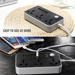 LDNIO SC3604 ปลั๊กไฟอเนกประสงค์สำหรับเดินทาง ที่บ้าน และสำนักงาน 6 พอร์ต USB, ความยาวสาย: 2 เมตร, ปลั๊กแบบ US, รุ่น SAS8611AUK, SAS8611AUS, SAS8611BUK, SAS8611BUS, SAS8611EU
