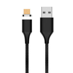 M11 5A สายข้อมูลแม่เหล็กถักไนลอน USB เป็น Micro USB ความยาวสาย: 2m, Micro USB