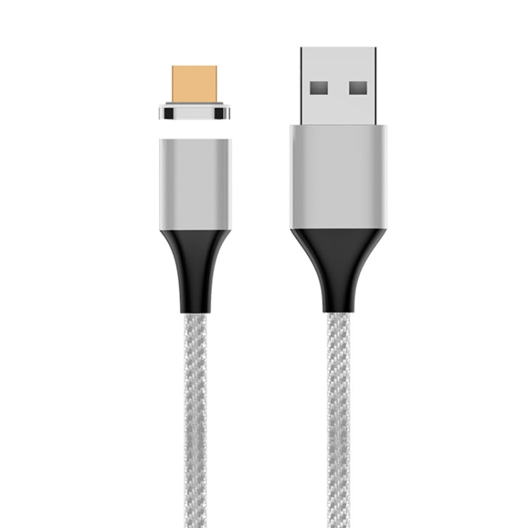 M11 5A USB to Micro USB Nylon Braided Magnetic Data Cable, Cable Length: 2m, Micro USB