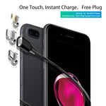M11 5A สายข้อมูลแม่เหล็กถักไนลอน USB เป็น Micro USB ความยาวสาย: 2m, Micro USB