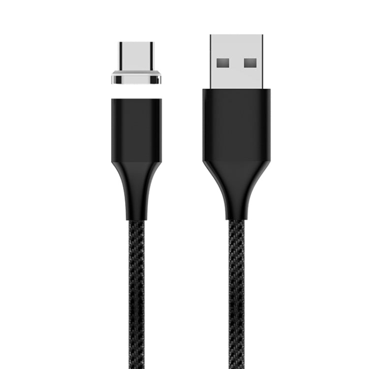 M11 5A สายข้อมูลแม่เหล็กถักไนลอน USB เป็น USB-C / Type-C ความยาวสาย: 2m, USB-C / Type-C