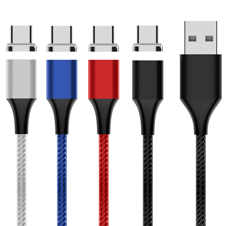 M11 5A สายข้อมูลแม่เหล็กถักไนลอน USB เป็น USB-C / Type-C ความยาวสาย: 2m, USB-C / Type-C