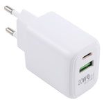 ชาร์จเดินทาง LZ-215A+C 20W QC 3.0 USB + PD 3.0 USB-C / Type-C ปลั๊กยุโรป
