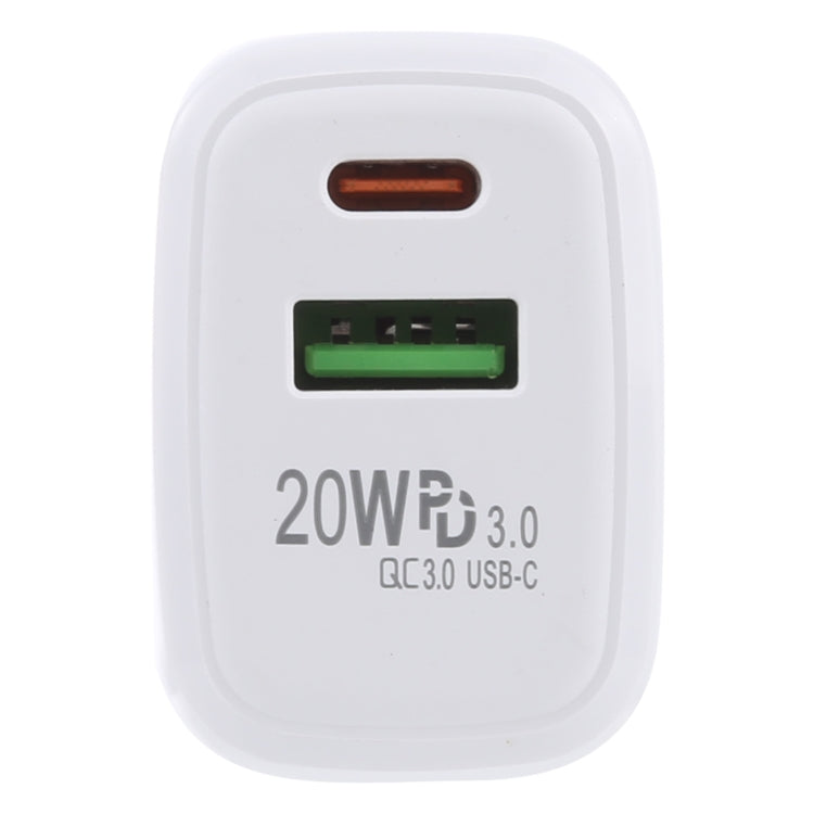 ชาร์จเดินทาง LZ-215A+C 20W QC 3.0 USB + PD 3.0 USB-C / Type-C ปลั๊กยุโรป