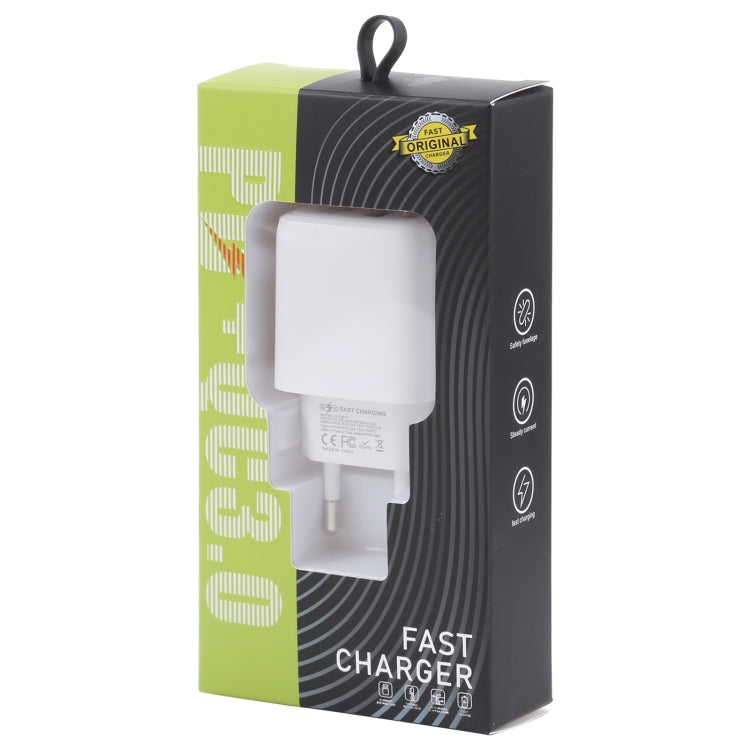 ชาร์จเดินทาง LZ-215A+C 20W QC 3.0 USB + PD 3.0 USB-C / Type-C ปลั๊กยุโรป
