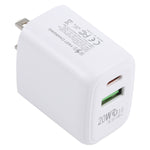 ชาร์จเดินทาง LZ-215A+C 20W QC 3.0 USB + PD 3.0 USB-C / Type-C ปลั๊กสหรัฐอเมริกา