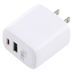 ชาร์จเดินทาง LZ-215A+C 20W QC 3.0 USB + PD 3.0 USB-C / Type-C ปลั๊กสหรัฐอเมริกา