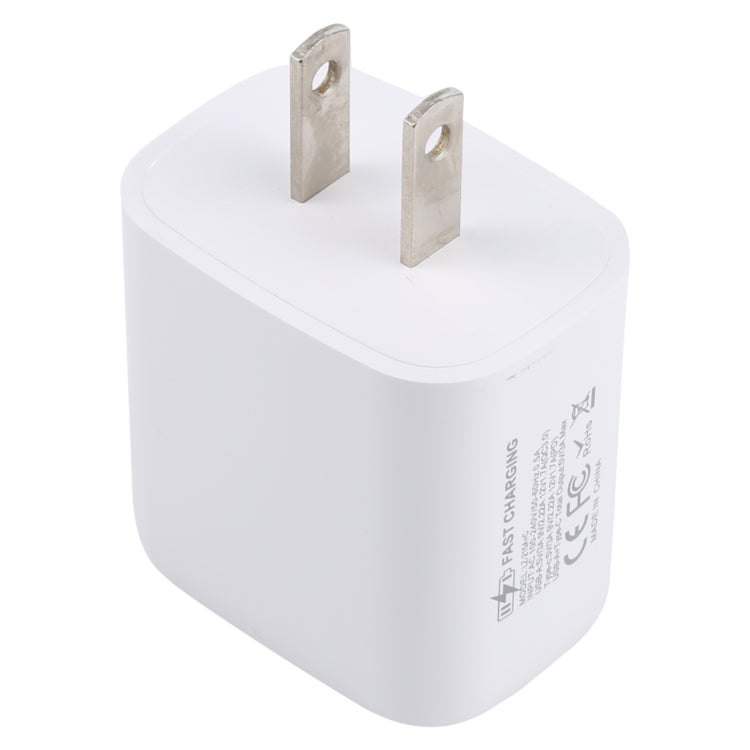 ชาร์จเดินทาง LZ-215A+C 20W QC 3.0 USB + PD 3.0 USB-C / Type-C ปลั๊กสหรัฐอเมริกา