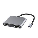 แท่นต่อ 2 in 1 USB-C / Type-C เป็น Dual HDMI HUB