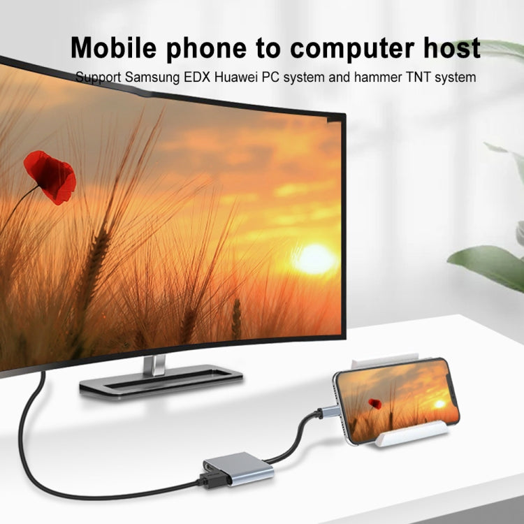 แท่นต่อ 2 in 1 USB-C / Type-C เป็น Dual HDMI HUB