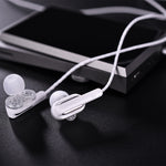 หูฟัง QKZ CK3 HIFI แบบใส่ในหูสี่ยูนิตสำหรับฟังเพลง