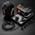 หูฟังสปอร์ต QKZ CK8 HiFi แบบอินเอียร์สี่ยูนิต