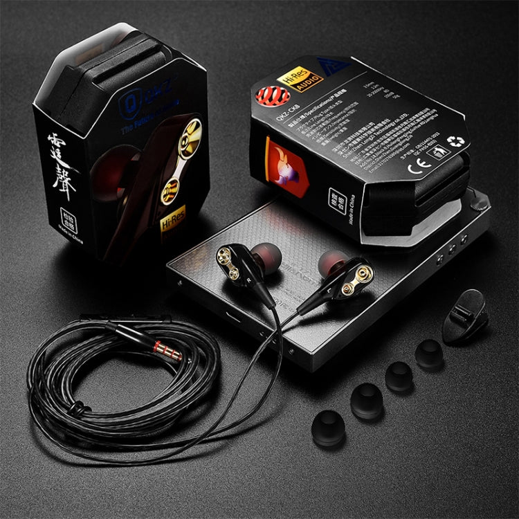 หูฟังสปอร์ต QKZ CK8 HiFi แบบอินเอียร์สี่ยูนิต