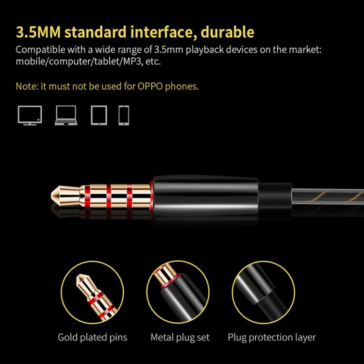 หูฟังสปอร์ต QKZ CK8 HiFi แบบอินเอียร์สี่ยูนิต