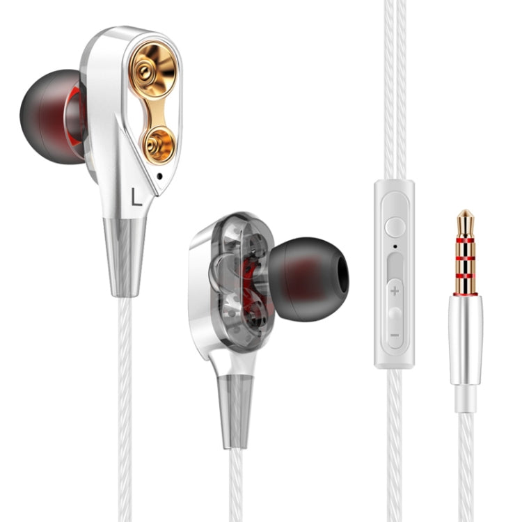 หูฟังสปอร์ต QKZ CK8 HiFi แบบอินเอียร์สี่ยูนิต