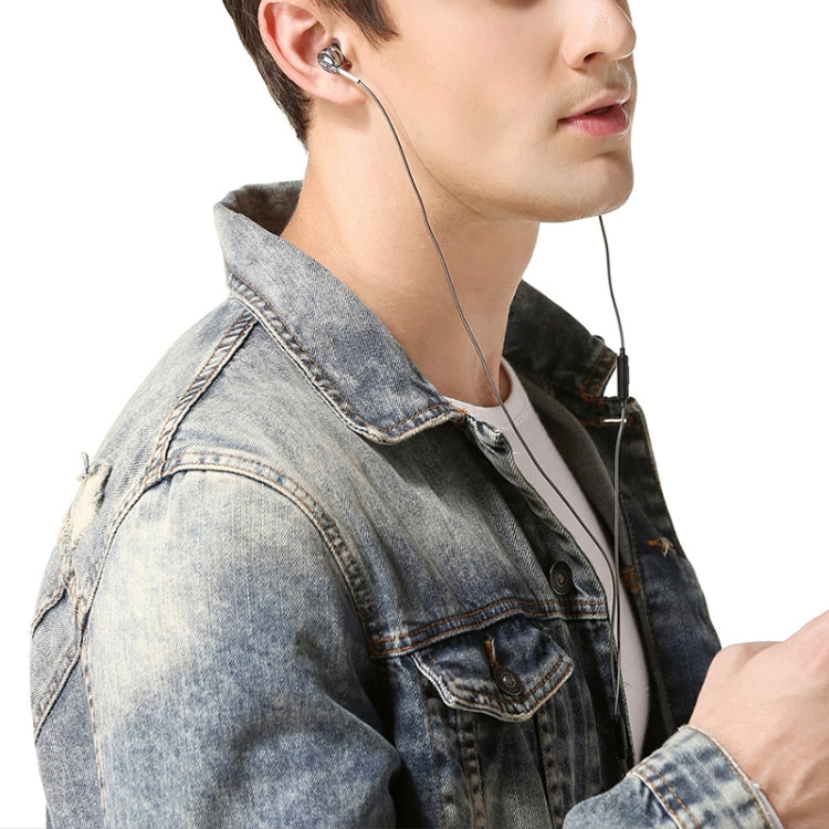 หูฟัง QKZ DM9 คุณภาพสูง แบบใส่ในหู โลหะทั้งหมด สำหรับกีฬาและฟังเพลง, รุ่นมีไมโครโฟน