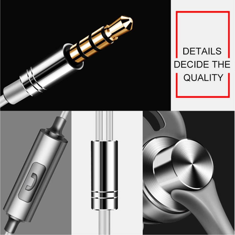 หูฟัง QKZ EQ1 CNC โลหะครีบฉลาม สำหรับกีฬาและฟังเพลง, รุ่นมีไมโครโฟน