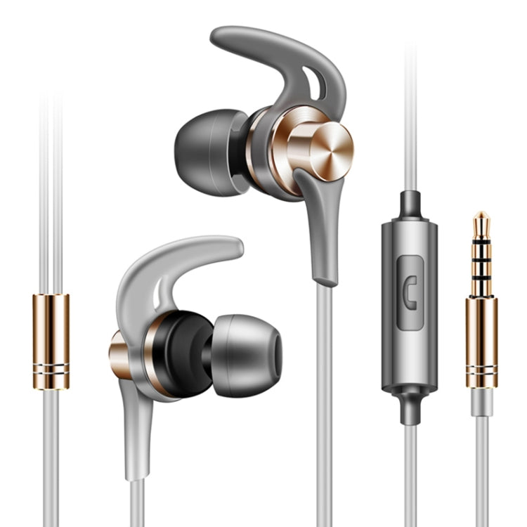 หูฟัง QKZ EQ1 CNC โลหะครีบฉลาม สำหรับกีฬาและฟังเพลง, รุ่นมีไมโครโฟน
