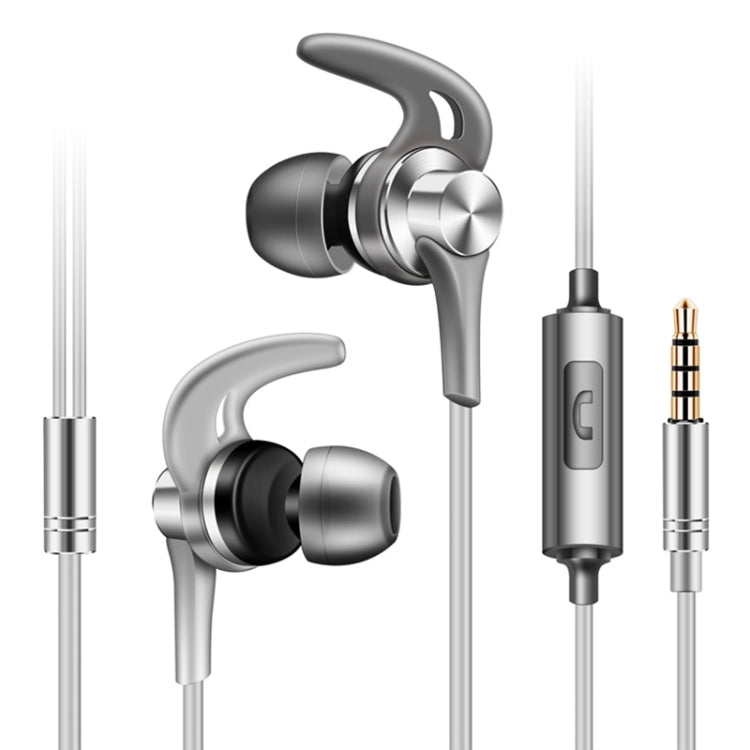 หูฟัง QKZ EQ1 CNC โลหะครีบฉลาม สำหรับกีฬาและฟังเพลง, รุ่นมีไมโครโฟน