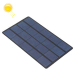 โมดูลเซลล์แผงโซลาร์เซลล์ DIY แบตเตอรี่พลังงานแสงอาทิตย์ 5V 3W 600mAh ขนาด: 110 x 190 มม., 5V 3W 600mAh 110 x 190 มม.