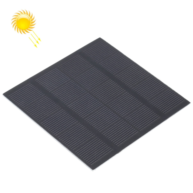 โมดูลเซลล์แผงโซลาร์เซลล์ DIY แบตเตอรี่พลังงานแสงอาทิตย์ 5V 1.5W 310mAh ขนาด: 98 x 97 มม., 5V 1.5W 310mAh 98 x 97 มม.
