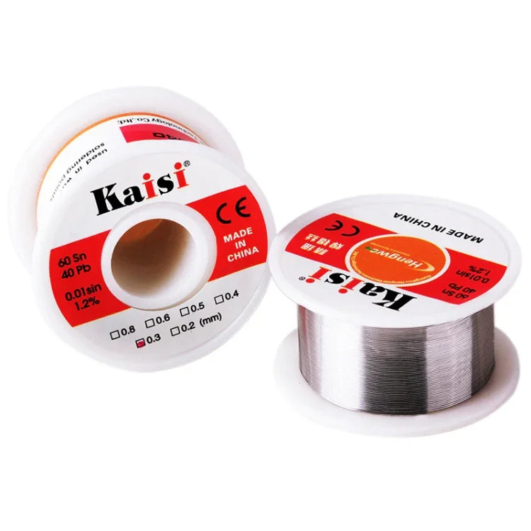 ลวดบัดกรีดีบุกตะกั่วแบบมีแกนเรซิน 0.3mm สำหรับงานบัดกรี 50g