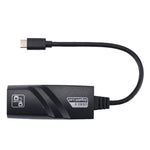 อะแดปเตอร์เครือข่าย RJ45 Gigabit Ethernet จาก USB-C / Type-C ความยาว 15 ซม., RJ45