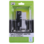 อะแดปเตอร์เครือข่าย RJ45 Gigabit Ethernet จาก USB-C / Type-C ความยาว 15 ซม., RJ45