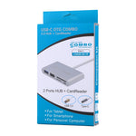 อะแดปเตอร์การ์ดรีดเดอร์ 5 in 1 Micro SD + SD + USB 3.0 + USB 2.0 + Micro USB เป็น USB-C / Type-C OTG สำหรับแท็บเล็ต สมาร์ทโฟน พีซี 5 in 1 (สีเงิน), 5 in 1 (สีทอง)
