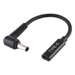 สายอะแดปเตอร์ชาร์จไฟ DP 5.0 x 1.0 มม. เป็น Type-C ตัวเมีย
