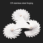 52 PCS Metric 60 Degrees +British 55 Degrees CR Stainless Steel Thread Gauge, 52 PCS Thread Gauge