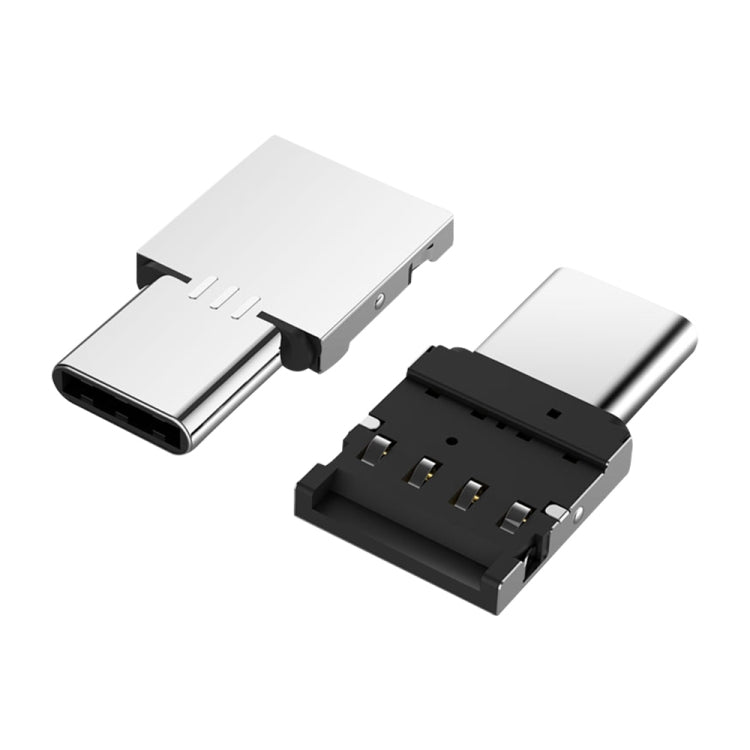อะแดปเตอร์ OTG อะลูมิเนียมอัลลอยด์ขนาดเล็ก USB-C / Type-C ตัวผู้เป็น USB ตัวเมีย