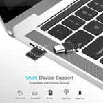 อะแดปเตอร์ OTG อะลูมิเนียมอัลลอยด์ขนาดเล็ก USB-C / Type-C ตัวผู้เป็น USB ตัวเมีย