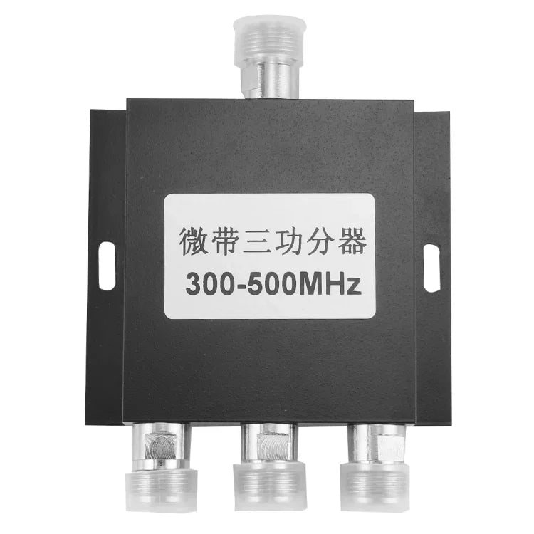 อะแดปเตอร์ N หญิง 300-500MHz ตัวแยกสัญญาณไฟฟ้าไมโครสตริป 3 ทาง, ตัวแยกสัญญาณไฟฟ้าไมโครสตริป