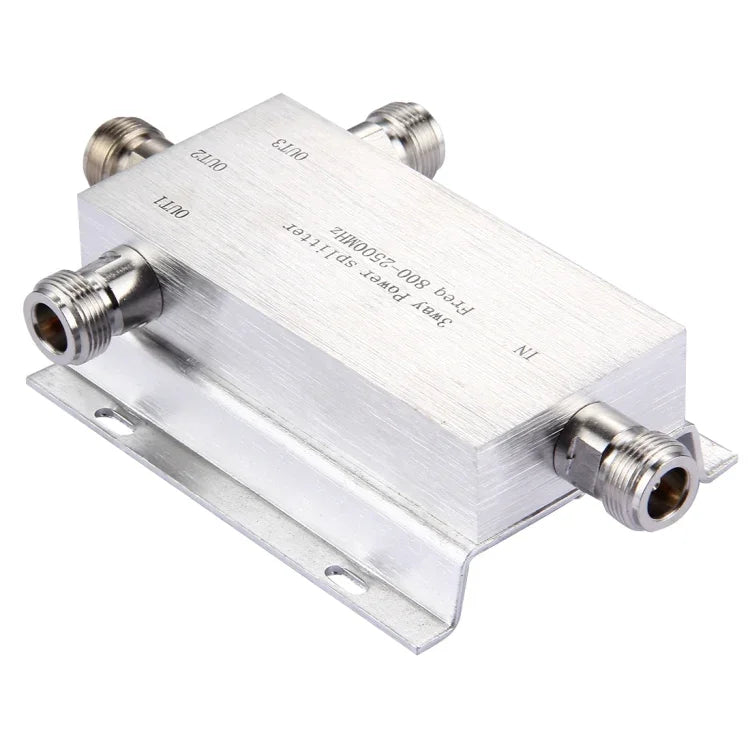 อะแดปเตอร์ N ตัวเมีย 800-2500MHz ตัวแยกสัญญาณไฟฟ้า 3 ทาง, ตัวแยกสัญญาณไฟฟ้า 3 ทาง