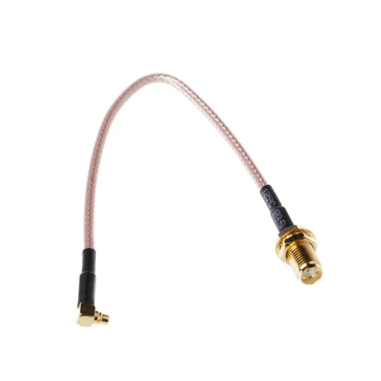 สายถัก RG316 SMA Female ถึง MMCX Male มุมขวา, ความยาว:15cm