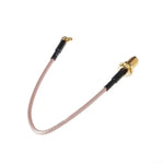 สายถัก RG316 SMA Female ถึง MMCX Male มุมขวา, ความยาว:15cm