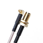 สายถัก RG316 SMA Female ถึง MMCX Male มุมขวา, ความยาว:15cm