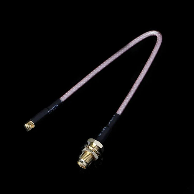 สายถัก RG316 SMA Female ถึง MMCX Male มุมขวา, ความยาว:15cm