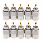ปลั๊กขั้วต่อ UHF 10 ชิ้น PL-259 ตัวผู้สำหรับบัดกรีสายโคแอกเชียล RG8X