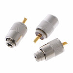 ปลั๊กขั้วต่อ UHF 10 ชิ้น PL-259 ตัวผู้สำหรับบัดกรีสายโคแอกเชียล RG8X