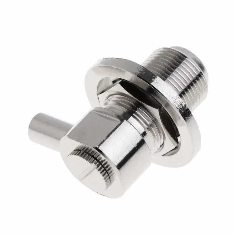 ขั้วต่อ RF มุมฉาก UHF ตัวเมีย SO239 สำหรับสายโคแอกเชียล RG58 / RG142 LMR195