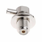 ขั้วต่อ RF มุมฉาก UHF ตัวเมีย SO239 สำหรับสายโคแอกเชียล RG58 / RG142 LMR195