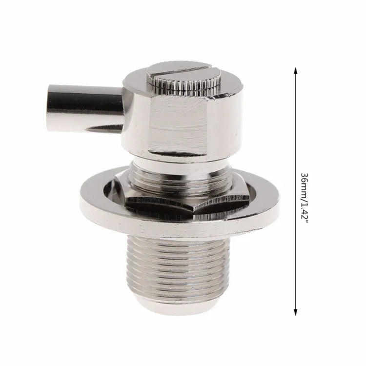 ขั้วต่อ RF มุมฉาก UHF ตัวเมีย SO239 สำหรับสายโคแอกเชียล RG58 / RG142 LMR195